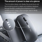Inphic M1 PRO Wireless Bluetooth Tri-mode Rechargeable Mute Mouse With Battery Level Display