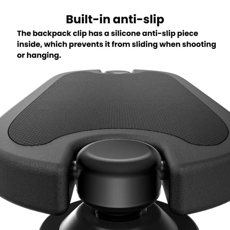 TELESIN S3-JFM-03-TDJ Backpack Quick-Release Mount Universal Backpack Clip For Action Cameras, S3-JFM-03-TDJ