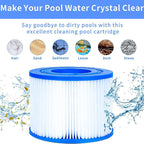 Pool Cleaner Filter Replacement Cartridge for Bestway, Lay-Z-Spa, Coleman, SaluSpa, and Intex, VI Cartridge