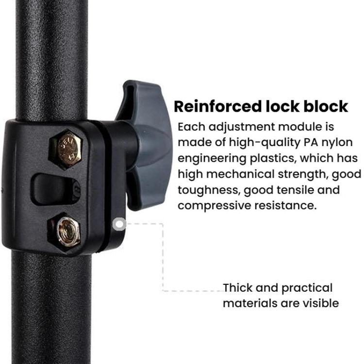 Multi-Functional Selfie Floor Photography Light Stand Live Streaming Fill Light Stand, 1.7m, 2.1m