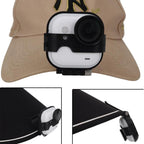 For Insta360 GO Ultra Hat Mount Clip Adjustable Cap Brim Fixing Bracket For First-Person Perspective Filming
