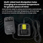 For Black&Decker 12-18V LCS1620 Lithium Battery Charger, US Plug, EU Plug, UK Plug