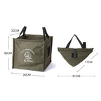 AOTU AT6361 Outdoor Folding Trash Can 27L Large Capacity Sundry Organizer Camping Handheld Storage Box