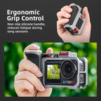Flymile Street Shooting Handle Kit for DJI Osmo Action 5 Pro/4/3 Action Camera Aluminum Expansion Cage, AC5015 Cage