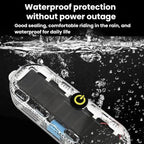 Car Solar-Powered Anti-Collision Warning Light Motorcycle Wireless LED Rear Tail Light, 2pcs