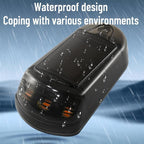 Solar-Powered Roof Warning Light LED Roof Strobe Light For Trucks Pickups, Transparent Yellow Light, Transparent White Light, Transparent 7 Colors, Transparent Black Yellow Light, Transparent Black White Light, Transparent Black 7 Colors