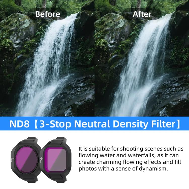 For DJI Mini 5 Pro Drone Magnetic Lens Filters, UV, CPL, ND8, ND16, ND32, ND64, ND256, ND8/PL, ND16/PL, ND32/PL, ND64//PL, ND256/PL, CPL+ND8+ND16, CPL+ND16+ND32, UV+CPL+ND8, UV+CPL+ND16, CPL+ND8/PL+ND16/PL, ND8+ND16+ND32+ND64                           ...