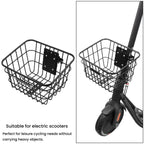 Electric Scooter Universal Front Basket Portable Practical Iron Tube Basket