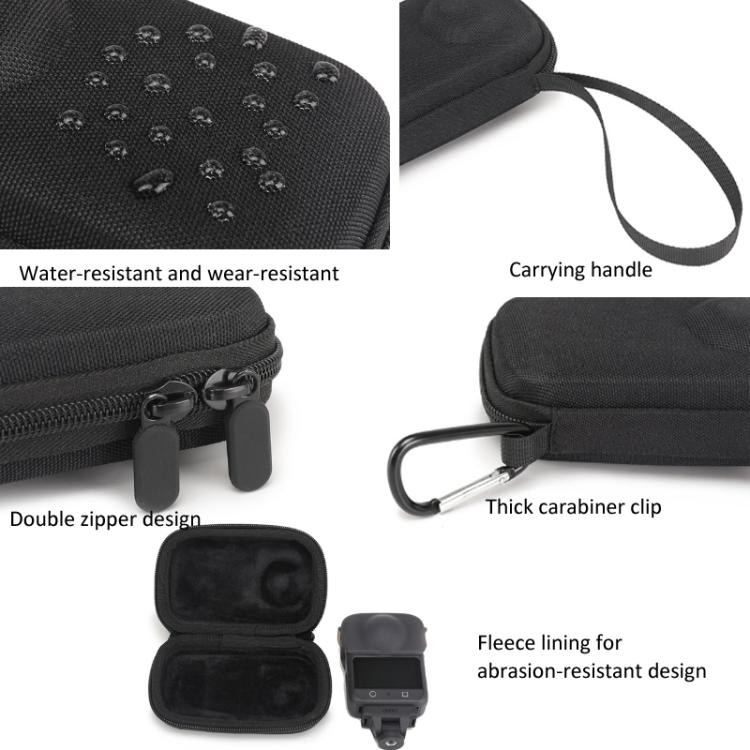 BKano Carrying Case For DJI Osmo 360 Standard Combo Portable Handbag with Carabiner & Wrist Strap