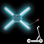 Electric Scooter X Type 4W Super Bright Headlight, For Ninebot ZT3 / ZT3 Pro