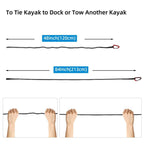 Kayak Paddle Retractable Leash With Carabiner