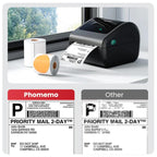 Phomemo D450-BT Bluetooth Shipping Label Printer Inkless Barcode Label Maker for 20-115mm Labels, D450-BT