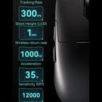 Ajazz AJ159P MC Tri-Mode Magnetic Wireless Mouse Ergonomic Lightweight Silent Gaming Mice