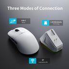 Ajazz AJ159PRO Wired / 2.4G / Bluetooth Tri-mode Gaming Mouse With Magnetic Charging Base
