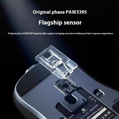Ajazz NearLink / Wired / Bluetooth Tri-mode Mouse, AJ159 NL 400mAh PAW3311 White, AJ159 NL 800mAh PAW3311 Black, AJ159 NL 800mAh PAW3311 White, AJ159 NL P 800mAh PAW3395 Black, AJ159 NL P 800mAh PAW3395 White