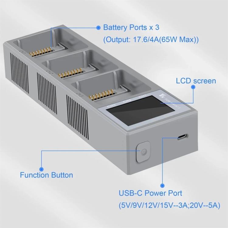 For DJI Mavic 3 YX Battery Charger Digital Display Color Screen Charging Manager, Mavic 3 Charging Manager