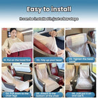 10pcs Disposable Seat Cover Disposable Non-Woven Train Seat Cover Anti-Dirt Dust-Proof Protective Seat Cushion, Without Armrests, With Armrests