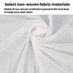 10pcs Disposable Seat Cover Disposable Non-Woven Train Seat Cover Anti-Dirt Dust-Proof Protective Seat Cushion, Without Armrests, With Armrests