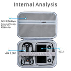 For DJI Mini 5 Pro & RC 2 PU Storage Bag Shoulder Carrying Bag, PU Shoulder Bag