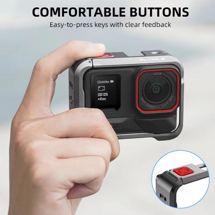 For Insta360 Ace Pro / Ace Pro 2 Flymile Rabbit Cage Metal Protective Frame Extension Action Camera Accessories, For Insta360 Ace Pro / Ace Pro 2