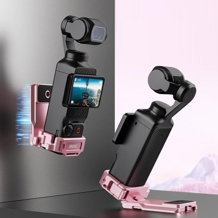 For DJI Osmo Pocket 3 BRDRC Magnetic Mount Expandable Back Clip Adapter