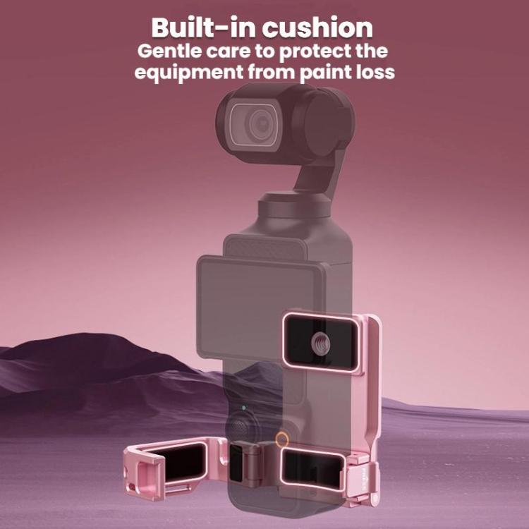 For DJI Osmo Pocket 3 BRDRC Magnetic Mount Expandable Back Clip Adapter