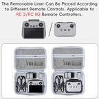 For DJI Mini 5 Pro Fly More Integrated PU Organizer Bag Portable Travel Shoulder Bag