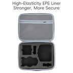 For DJI Mini 5 Pro Fly More All-in-one PU Organizer Bag Portable Travel Shoulder Bag