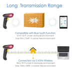 Wireless 1D/2D Bluetooth Barcode Scanner Handheld QR Code Reader, NETUM NT-1228BL