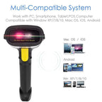 Wireless 1D/2D Bluetooth Barcode Scanner Handheld QR Code Reader, NETUM NT-1228BL