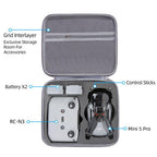 For DJI Mini 5 Pro & RC-N3 Remote Control Nylon Storage Bag Portable Handbag, With Shoulder Strap Black, With Shoulder Strap Gray, No Shoulder Strap Black, No Shoulder Strap Gray