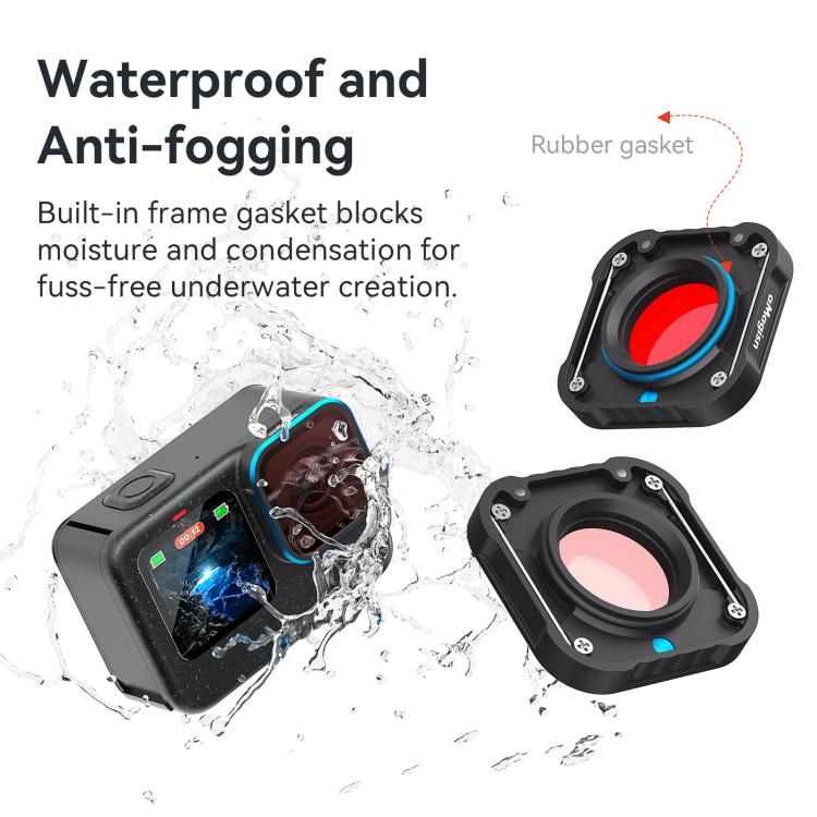 aMagisn Dive Filter for GoPro HERO13 Black /12 Black /11 Black /11 Black mini /10 Black /9 Black
