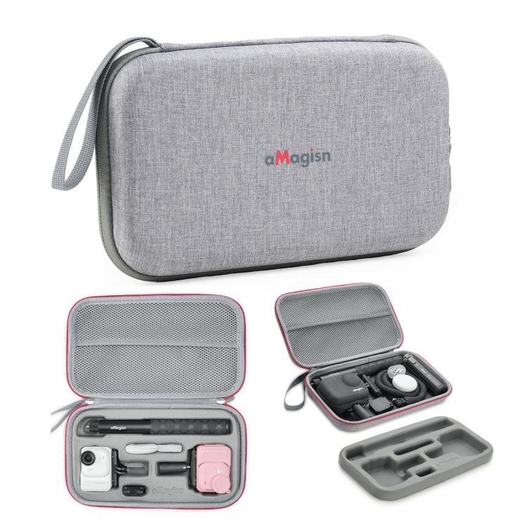 For Insta360 GO Ultra aMagisn Storage Case Protective Bag for Camera, Silicone Sleeve, Cage, Selfie Stick and Accessories, For Insta360 GO Ultra