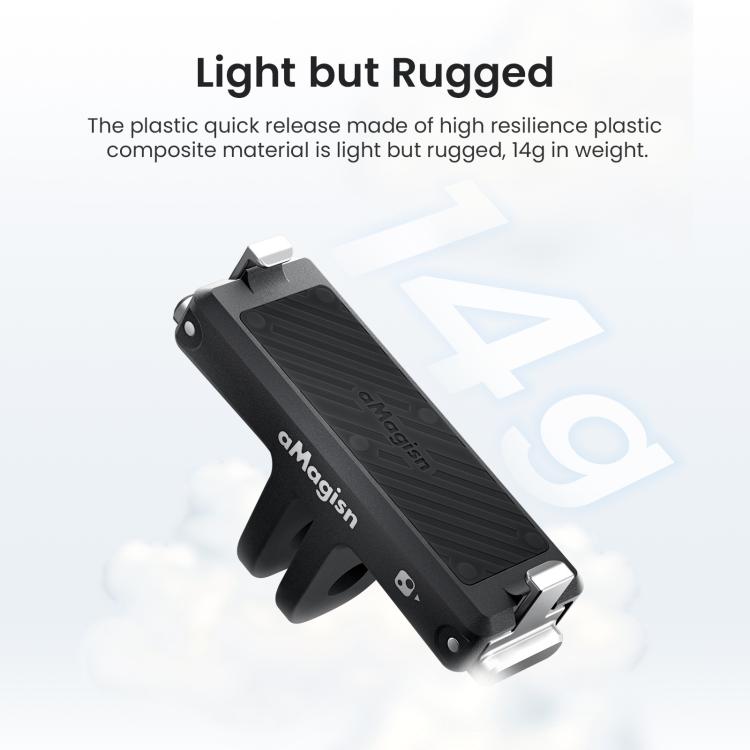 For Insta360 Go Ultra Camera aMagisn Quick Release Magnetic Base Plastic Mount Adapter