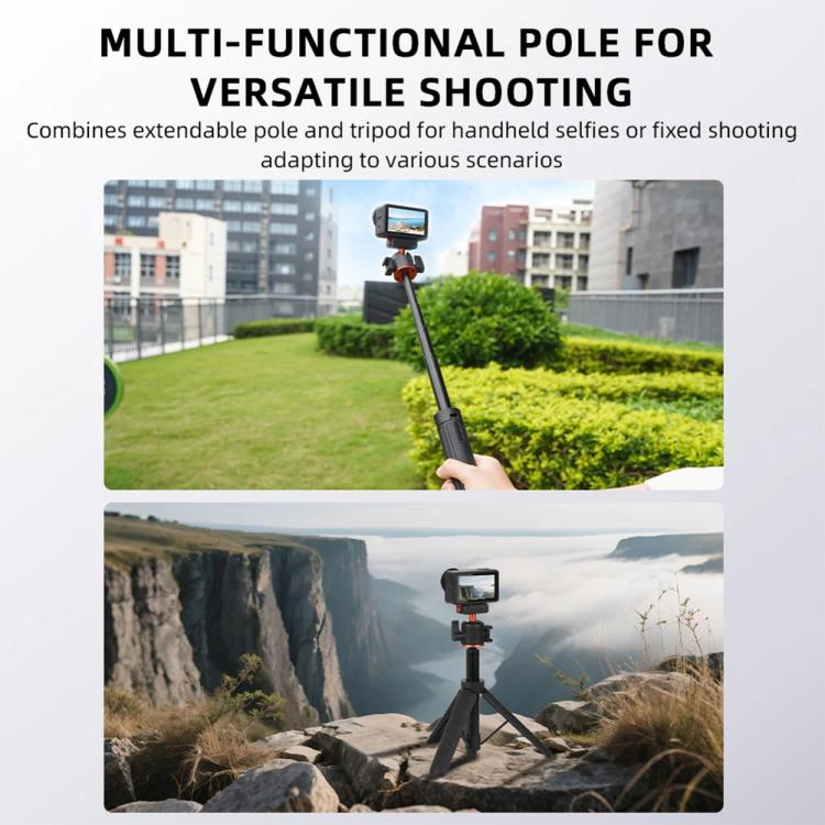 Flymile AC5012_5 Extended Selfie Stick Holder Magnetic Quick Release Tripod, AC5012_5