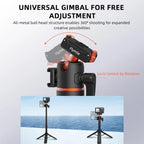Flymile AC5012_5 Extended Selfie Stick Holder Magnetic Quick Release Tripod, AC5012_5