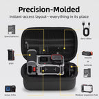 Flymile Carrying Case For DJI Osmo Action 5 Pro/4/3 Grip Cage Version Portable Handdbag, Handbag