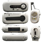 SOS Emergency Solar Hand Crank Weather Radio, No Battery, US Version, Europe Version, Japan Version