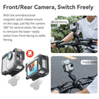 AMagisn Metal Cage For Insta360 GO Ultra Quick Release Protective Frame With Silicone Cover