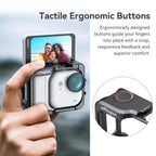 AMagisn Metal Cage For Insta360 GO Ultra Quick Release Protective Frame With Silicone Cover