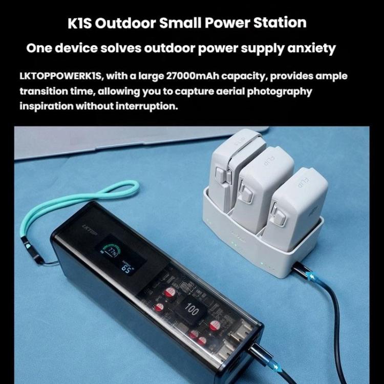 LKTOP FC326 65W 3-Channel Battery Charge Manager, For DJI Flip