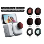For Insta360 GO Ultra aMagisn Waterproof Filter Aluminum Alloy Frame Anti-fog Lens, UV, CPL, ND8/16/32/64, ND8/16/32+CPL