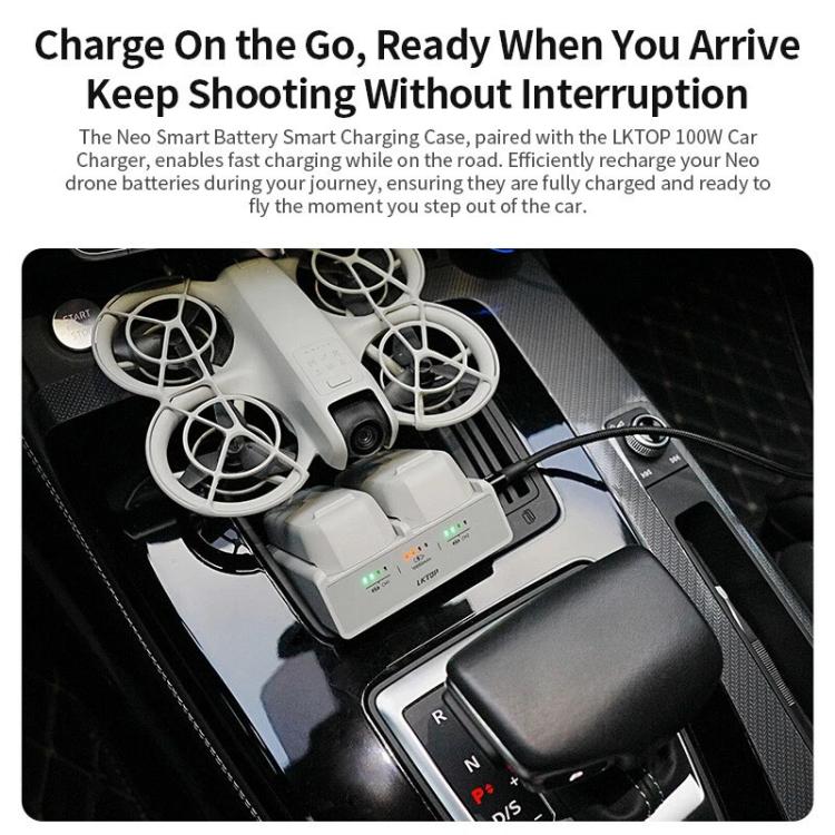 LKTOP NC016 Dual Channel Smart Battery Fast Charging Case Drone Charging Manager, NC016