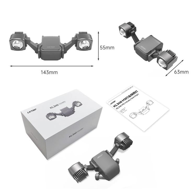 LKTOP KL340 40W Searchlight Drone Mounted Colorful Flashing Lamp, For DJl Mavic 3T / 3E