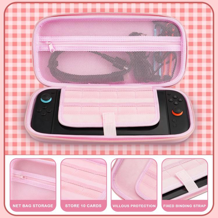 For Nintendo Switch 2 Sakura Print Crossbody Bag Portable Handheld Shoulder Carry Case, Carry Case