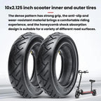 For Kugoo M4 Electric Scooter Anti-Slip Shock-Absorbing Wear-Resistant Rubber Tire, 10 x 2.125 Outer Tire, 10 x 2.125 45-Degree Curved-Valve Inner Tire, 10 x 2.125 90-Degree Curved-Valve Inner Tire, 10 x 2.125 Outer Tire + 45-Degree Inner Tire