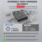 SYMIK Battery Charger Hub For Insta360 X5 Charging Station Portable Power Manager With 1.47-Inch LCD Screen, For Insta360 X5