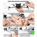 For DJI Mini 5 Pro 1pair Drone Height-Extending Landing Gear Foldable Non-Detachable Protective Bracket