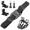 Universal Bike Helmet Camera Mount Adjustable Strap For Vented/Skeleton Helmets Compatible With GoPro, Insta360, DJI and Other Action Cameras