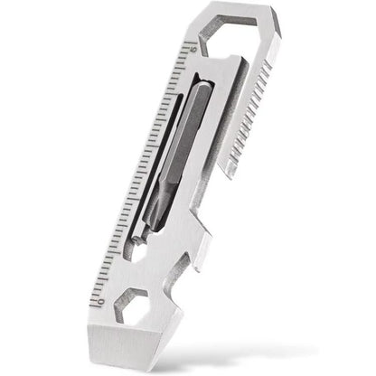 Multi-tool With Batch Wrench Stainless Steel Tool Card, 7 In 1